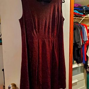 Deep Red SHIMMER dress